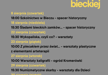 Sierpień - wakacyjna oferta